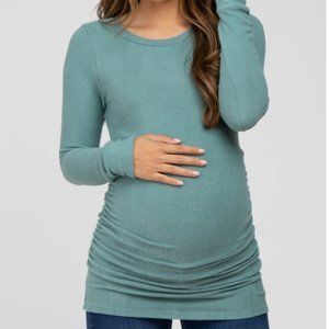 Pink Blush PinkBlush Jade Soft Knit Ruched Maternity Top